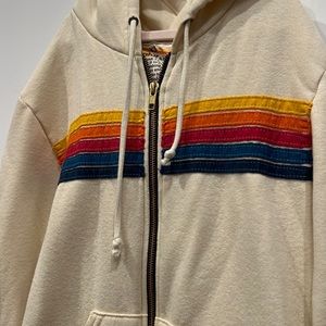 5 Stripe hoodie vintage white AN!!